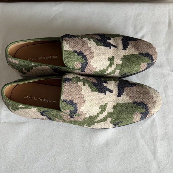 Saks Fifth Avenue Men\'s‎ Skyler Camo Loafers In Green Digital Camo Size 9 M main image 9